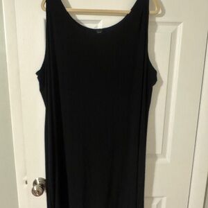 Black Sleeveless Shift Dress 26W